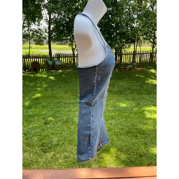 H&M Divided Denim Button-Front Romper With Spaghetti Straps - Picture 5 of 6